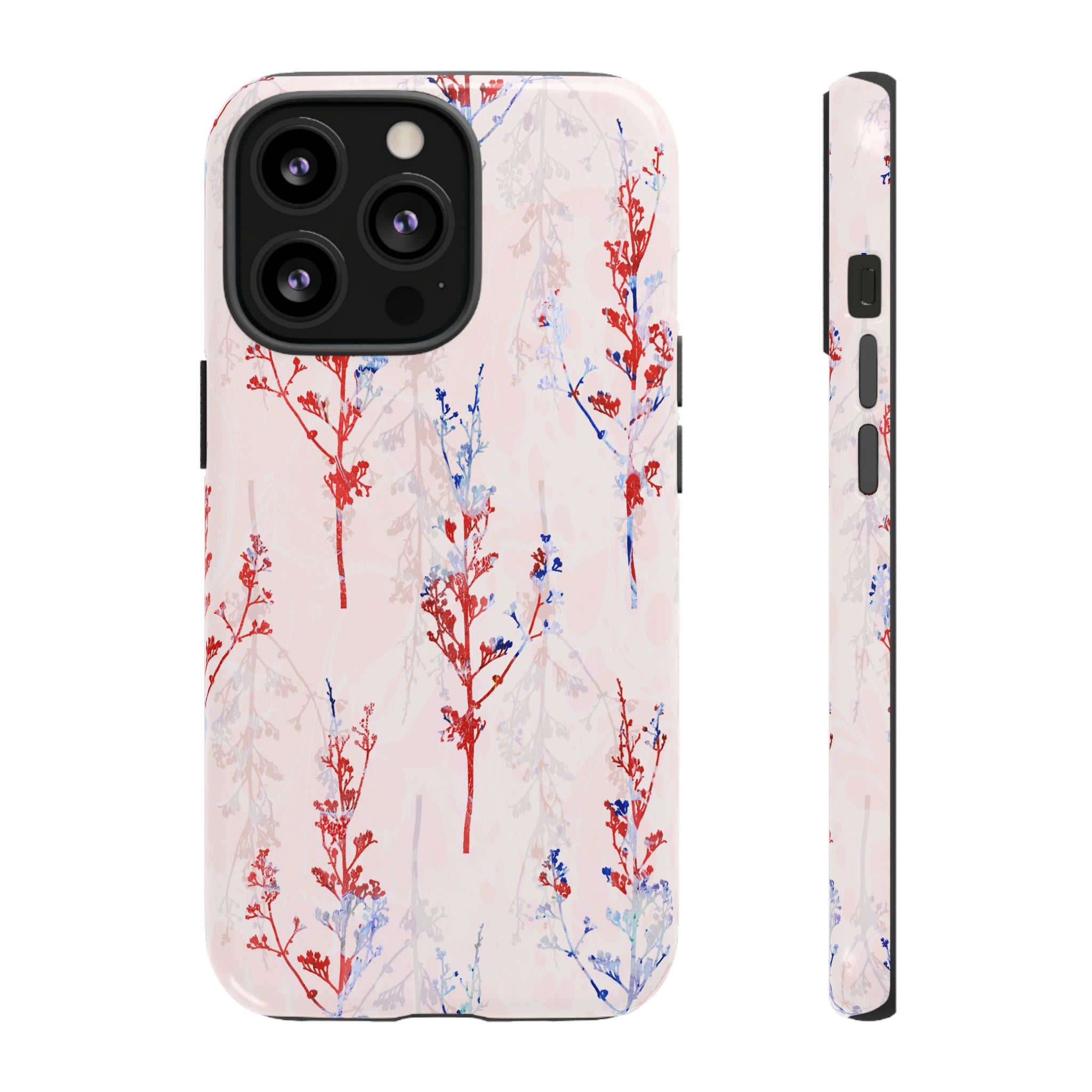 Pink Vintage Flowers - Protective Phone Case