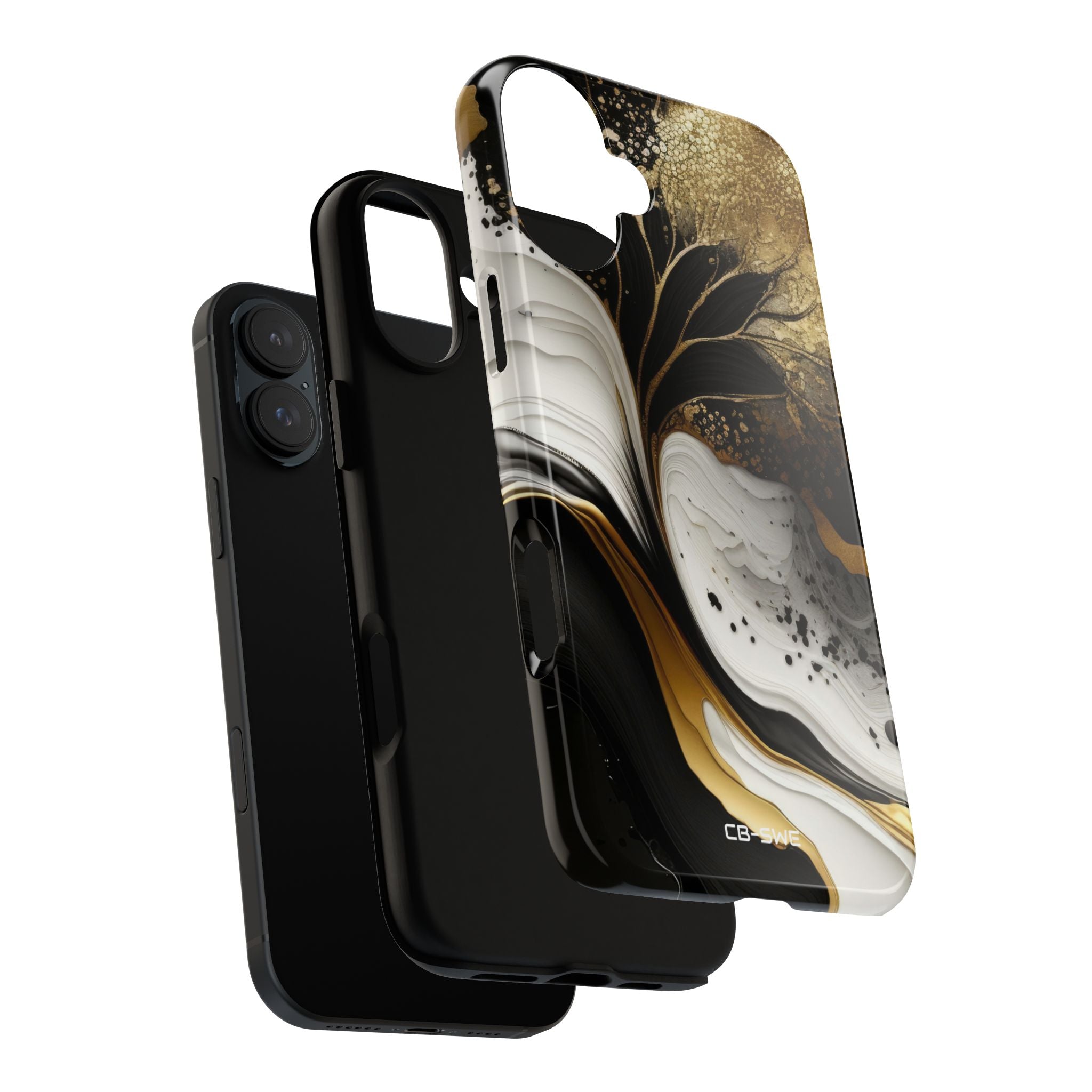 Gold Swirl Elegance - iPhone Case