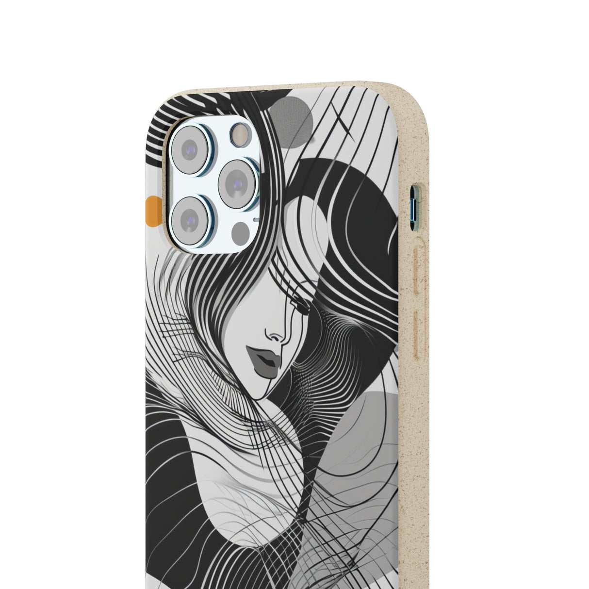 Fluid Noir Rhythm | Biodegradable Phone Case