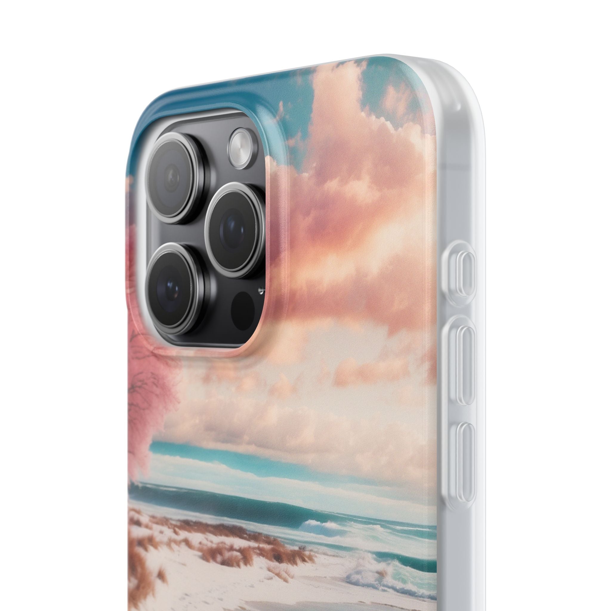 Pink Tree Breeze iPhone 15 Pro Max Case - Soft