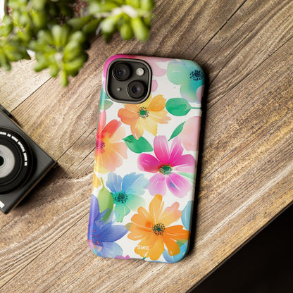 Vibrant Floral Impression - iPhone Case