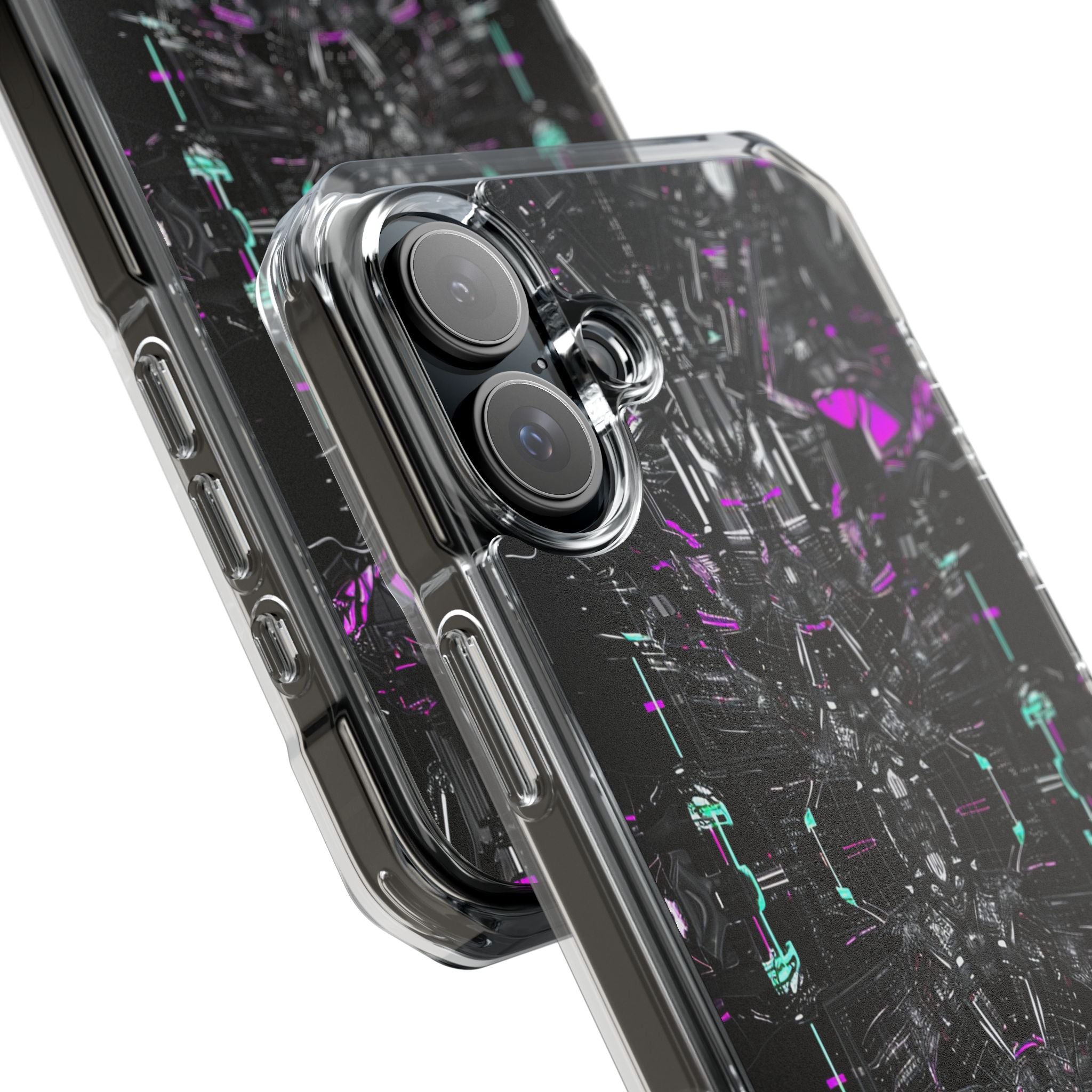Cybernetic Neon Nexus iPhone 16 - Impact Clear+