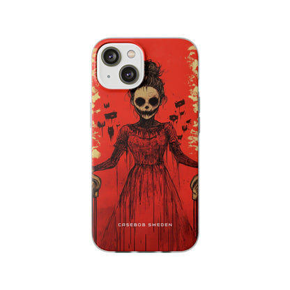 Haunting Scarlet Descent iPhone 14 - Flexi Phone Case