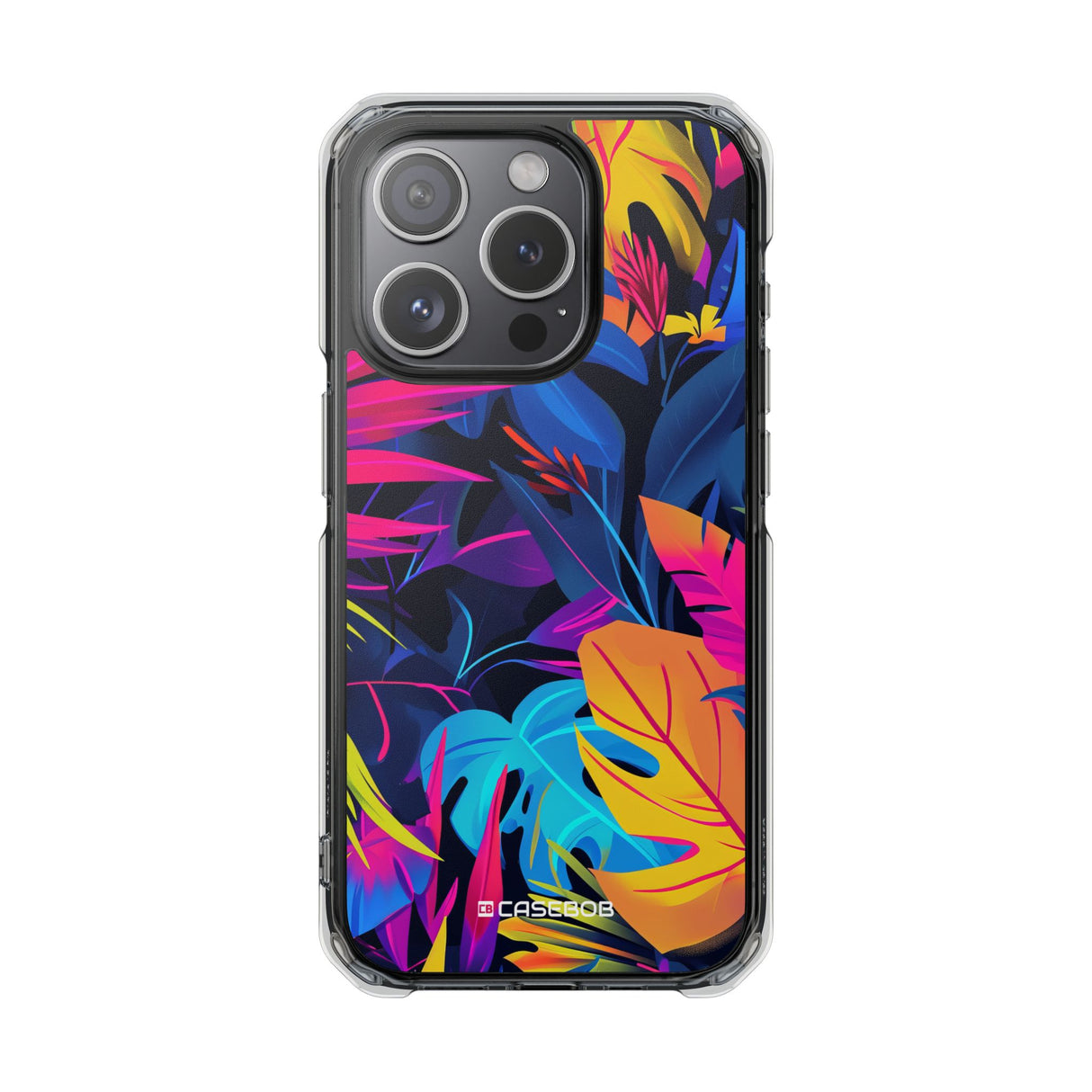 Neon Pantone Pattern | Phone Case for iPhone (Clear Impact Case - Magnetic)