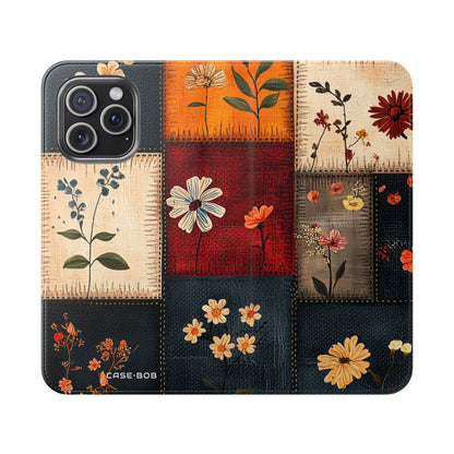 Patchwork Blooms - iPhone 15 Pro Max Case - Wallet
