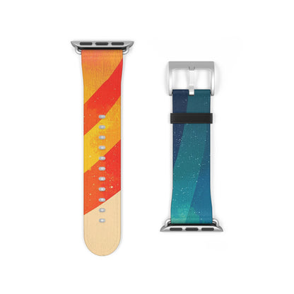 Curved Rainbow Breeze - Watch Band