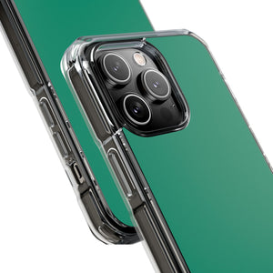 Emerald Green Shade | Phone Case for iPhone (Clear Impact Case - Magnetic)