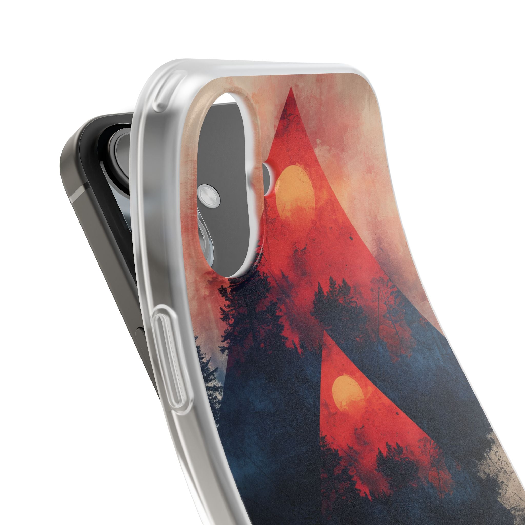 Red Sky Serenity - Flexi iPhone 16 Phone Case