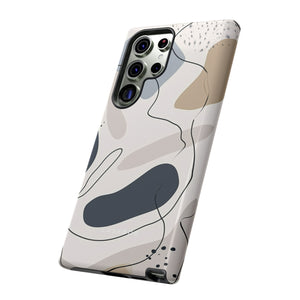 Grey Lines Simplicity - Protective Phone Case