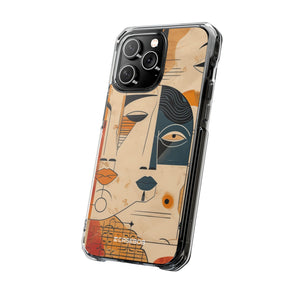 Cubist Introspection - Phone Case for iPhone (Clear Impact - Magnetic)