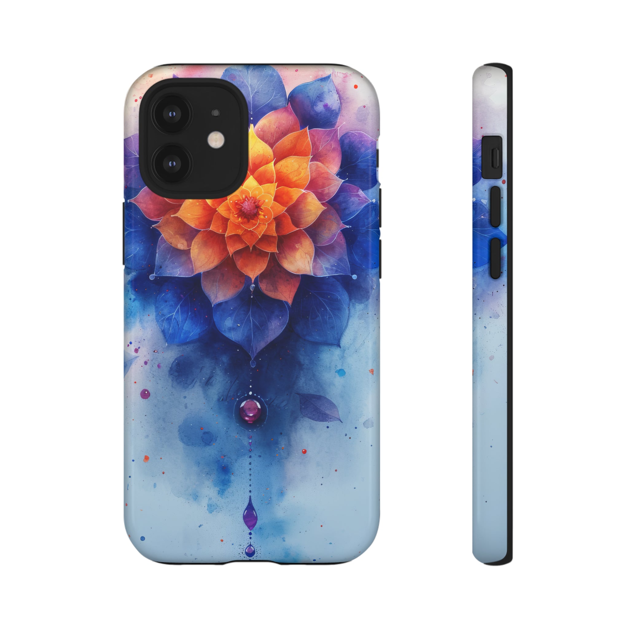 Blue Rose Mandala Serenity - Protective Phone Case