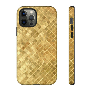 Goldenes Mosaik - Schutzhülle fürs Handy