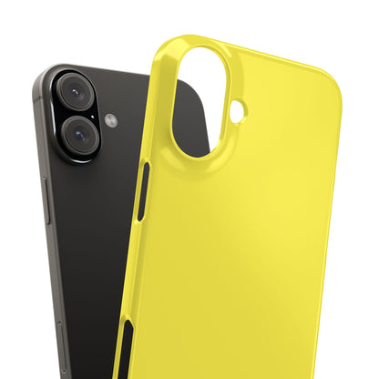 Lemon Yellow - Slim iPhone 16 Phone Case