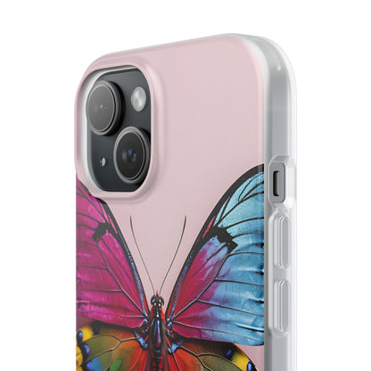 Vivid Butterfly iPhone 15 Case - Soft