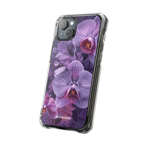 Radiant Orchid Design | Handyhülle für iPhone (Clear Impact Case – magnetisch) 