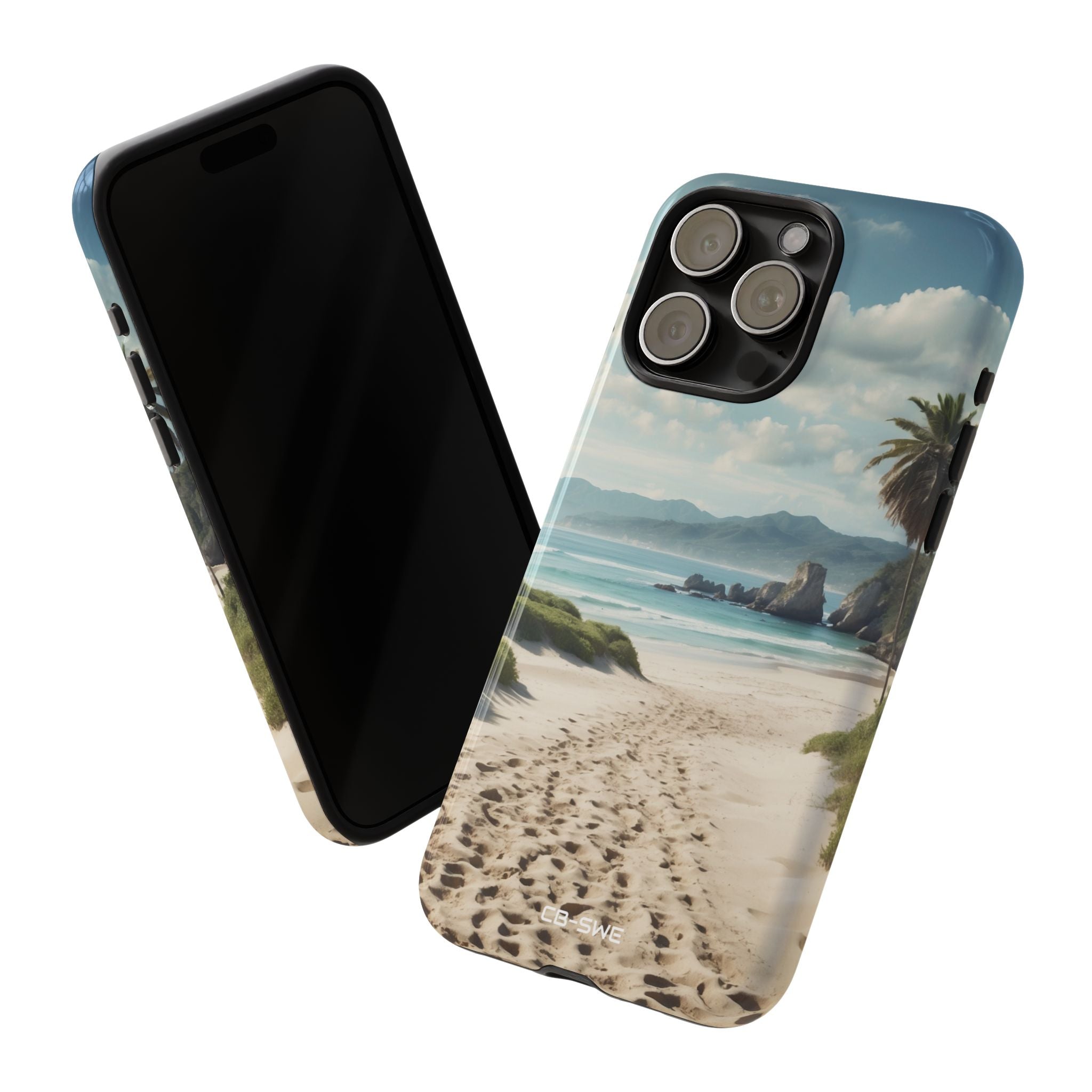 Footprints Trace Sand - iPhone Case