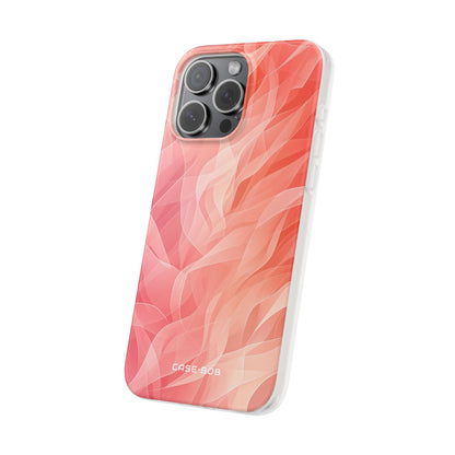 Peach Wave Drift iPhone 15 Pro Max Case - Soft