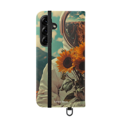 Sunflower Astronaut - Samsung S25+ Case - Wallet