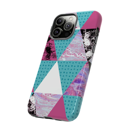 Grunge Triangles - Protective Phone Case