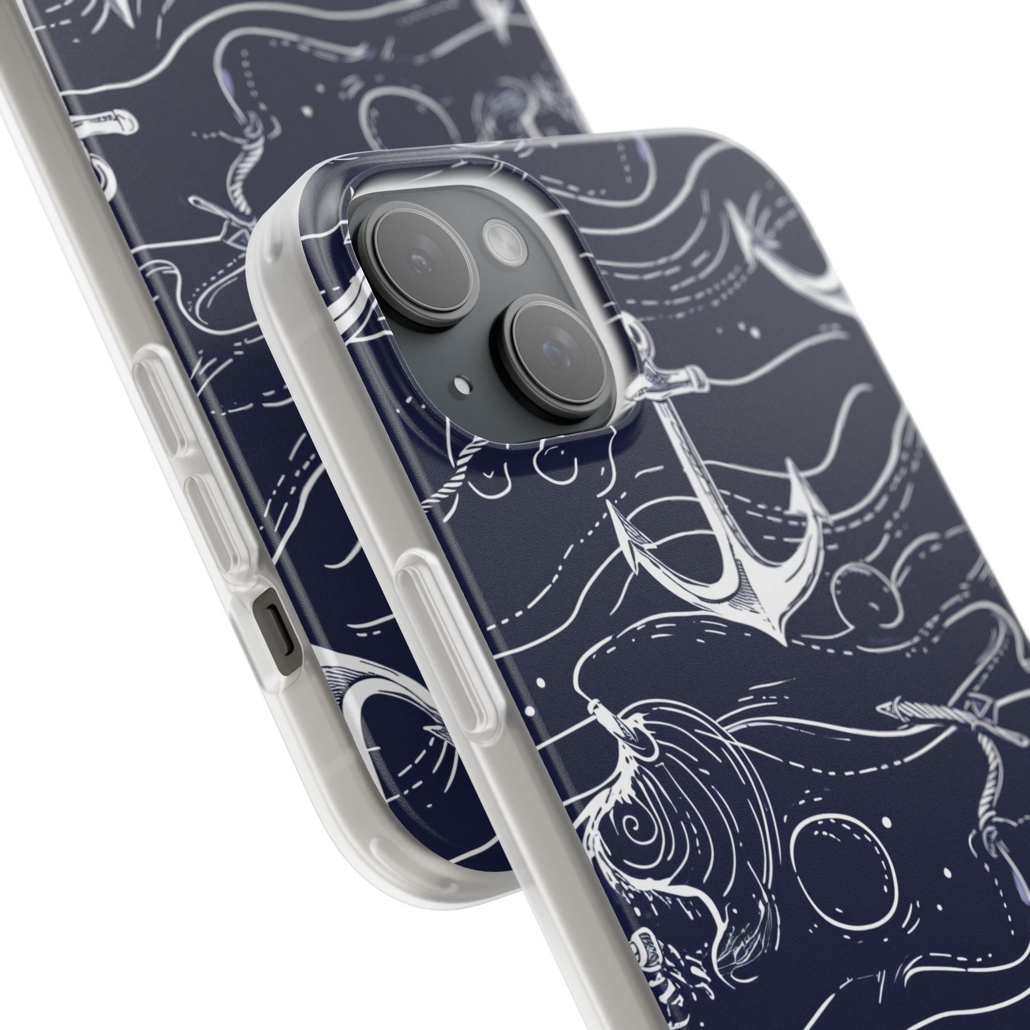 Gradient Anchorflow Waves iPhone 15 - Flexi Phone Case