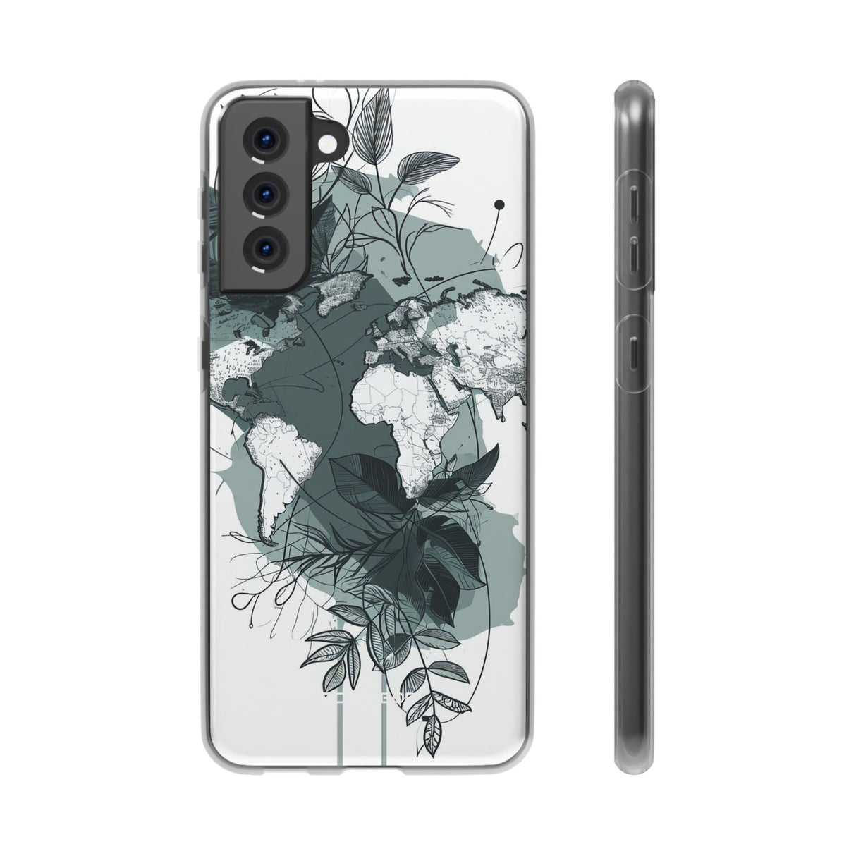 Botanische Kartografie | Flexible Handyhülle für Samsung Galaxy