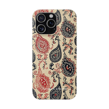 Vintage Paisley Elegance iPhone 15 - Flexi Phone Case