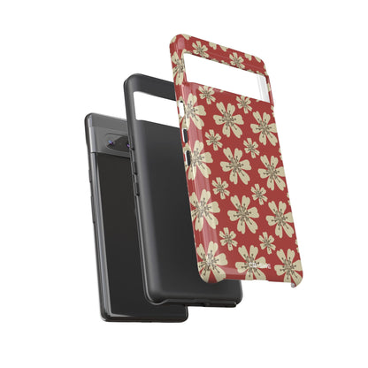 Retro Red Florals - Google Pixel Case