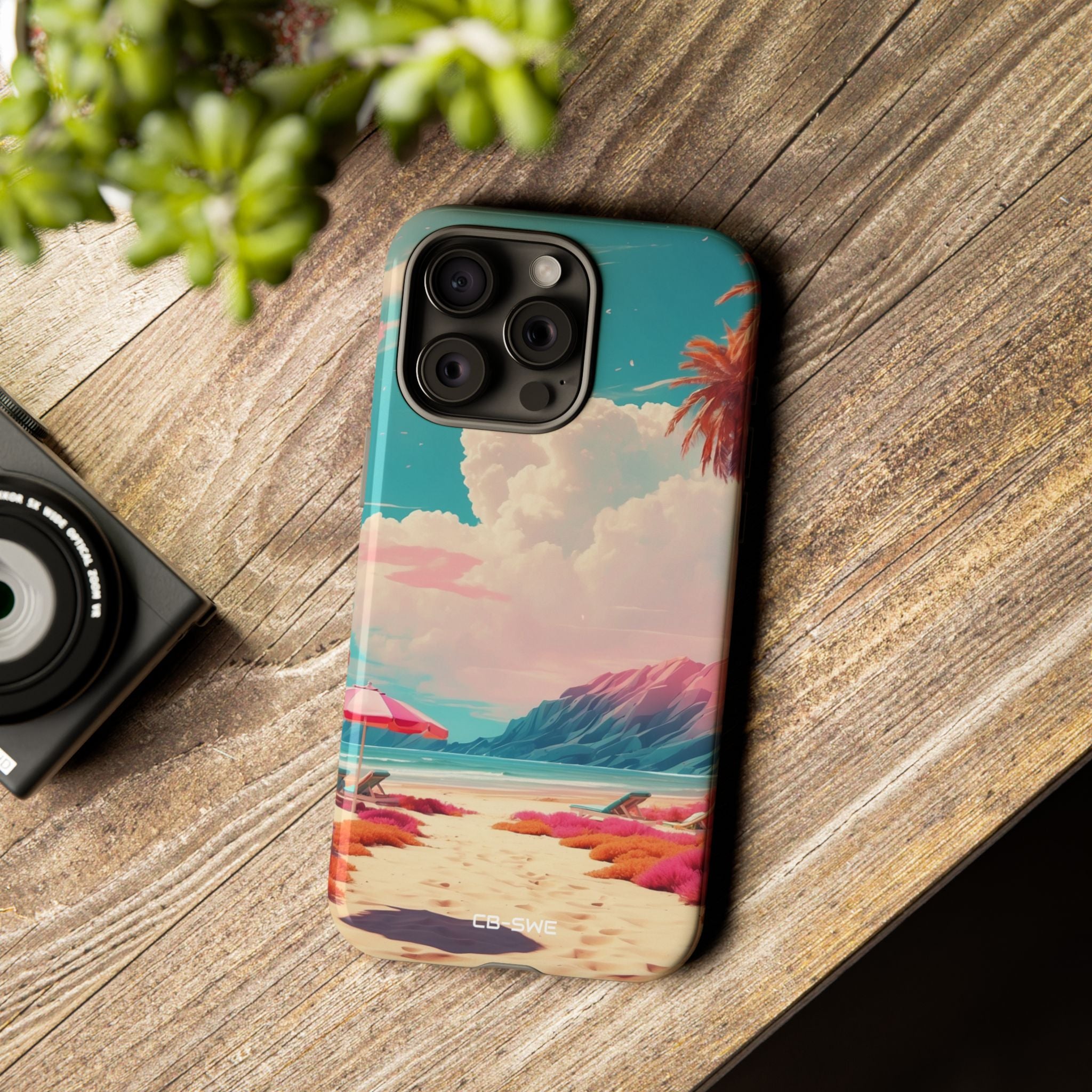 Vibrant Umbrellas Stand - iPhone Case
