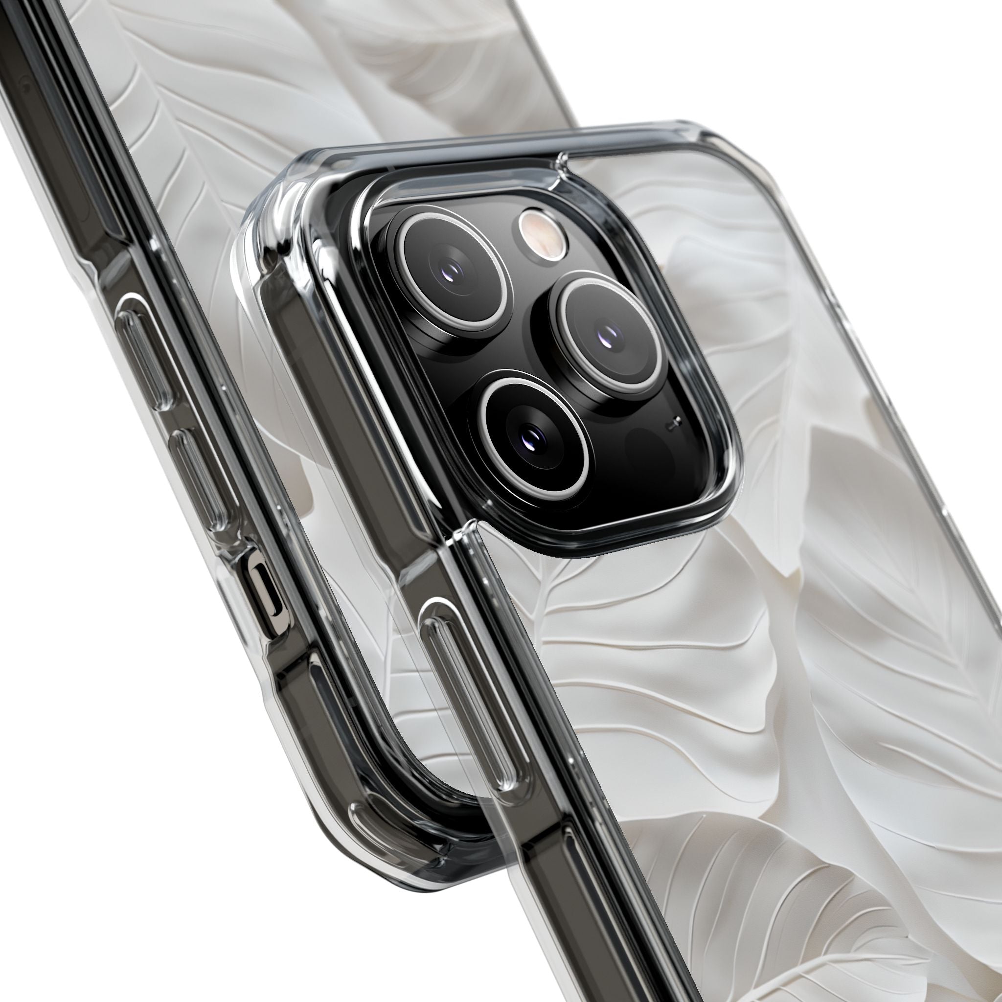 Elegant Leaf Relief iPhone Case - Impact