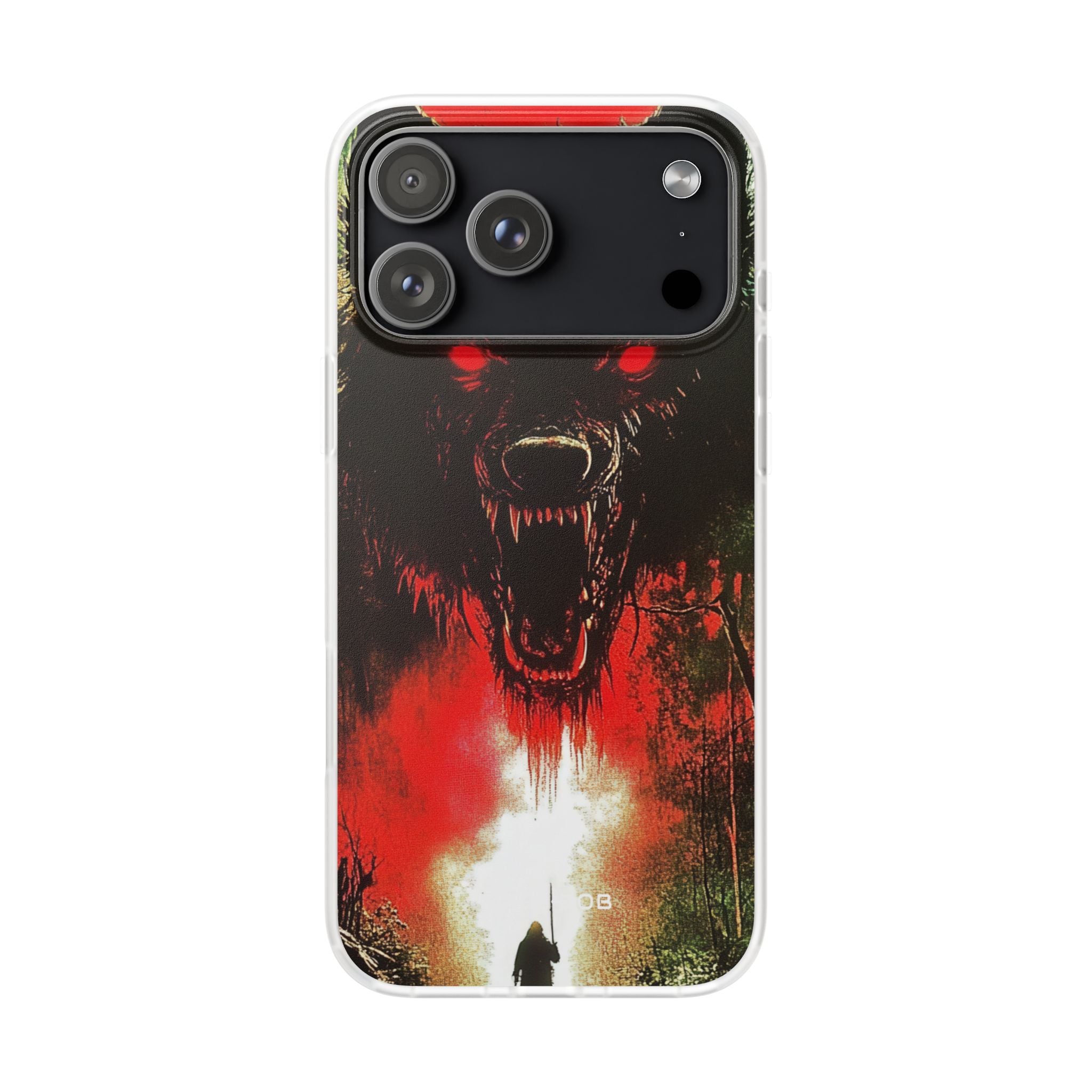 Crimson Wolf iPhone 17 Pro MaxCase - Soft