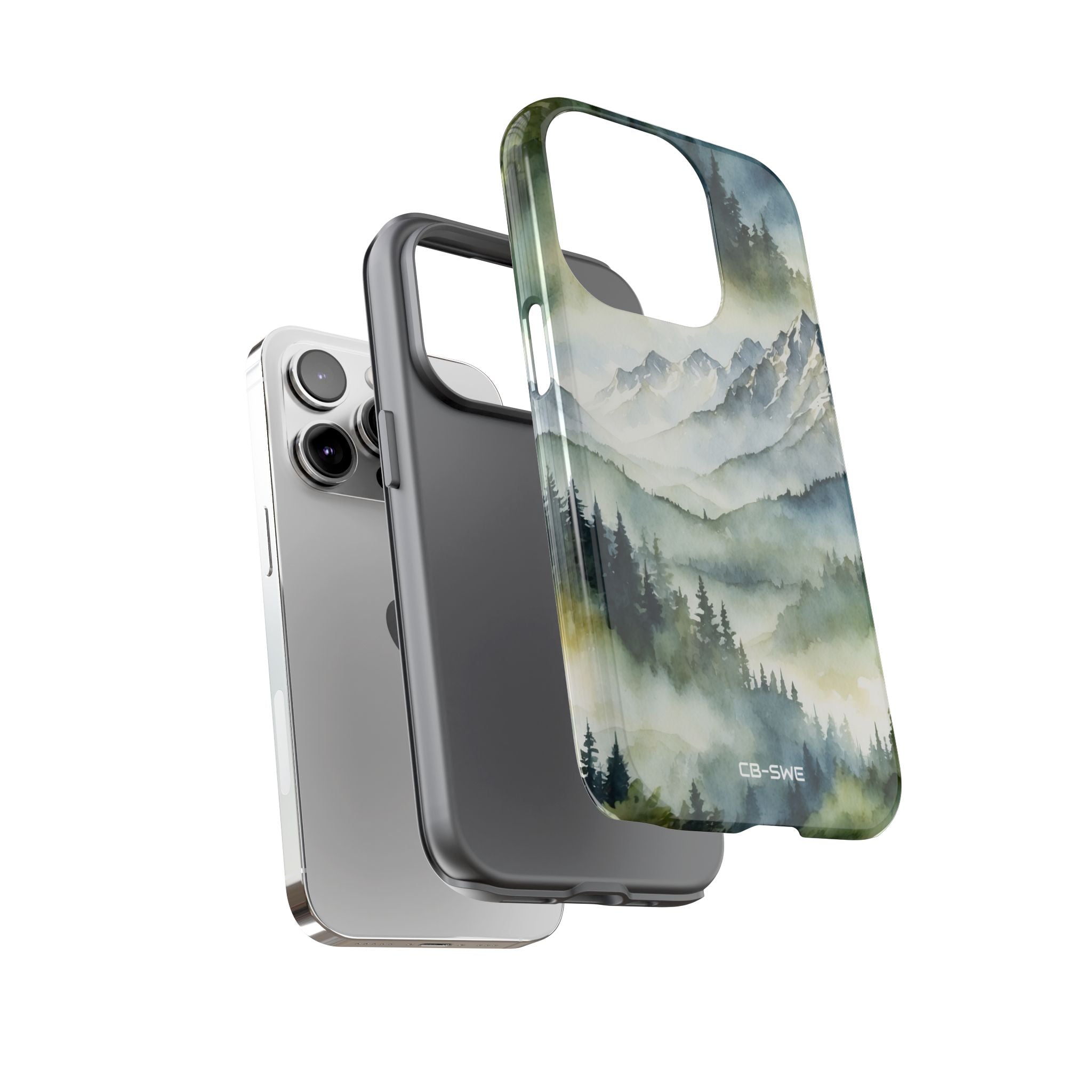 Misty Peaks Emerge - iPhone Case