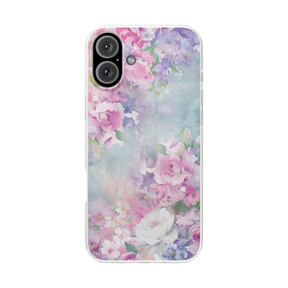 Dreamy Floral Watercolor - Flexi iPhone 16 Phone Case