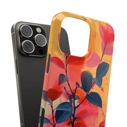 Vivid Floral Harmony iPhone 16 - Slim Phone Case