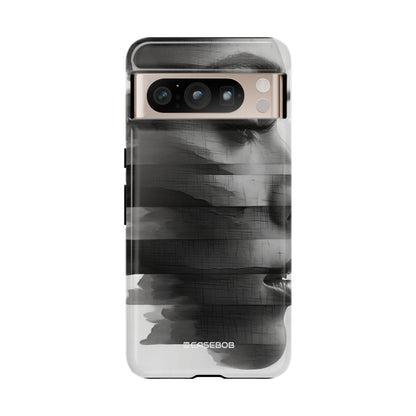 Abstract Glitch Portrait - Phone Case for Google Pixel