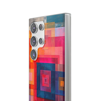 Vibrant Geometry - Flexi Samsung S23 Phone Case