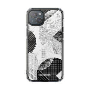 Monochrome Dynamics - Phone Case for iPhone (Clear Impact - Magnetic)