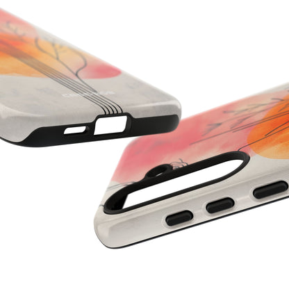 Curved Stem Sunset Samsung S24 Plus Case - Tough