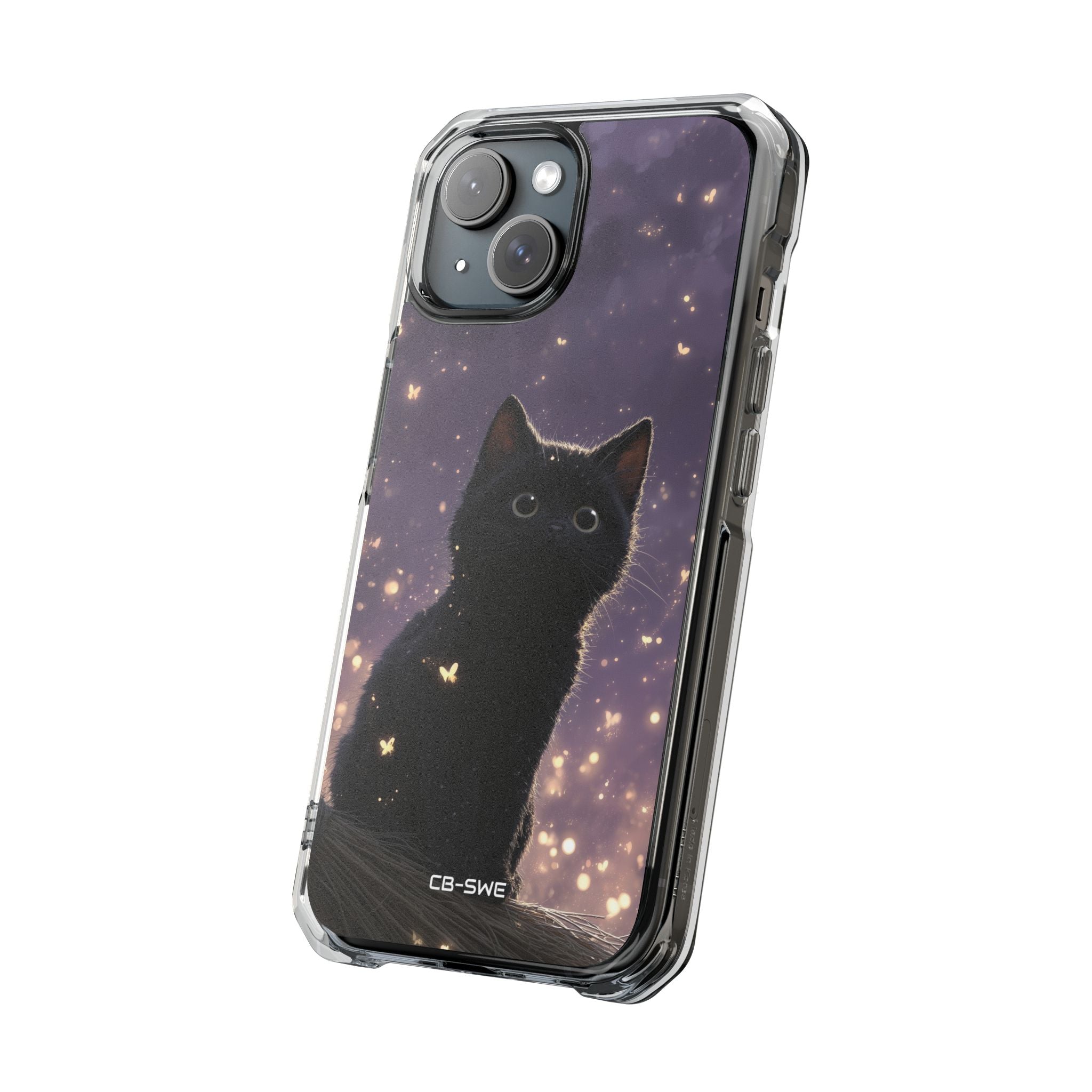 Whimsical Cat Soars iPhone Case - Impact