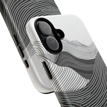 Undulating Horizon Waves iPhone 16 - Tough Phone Case