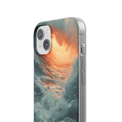 Fiery Wave Power - Flexi iPhone 14 Phone Case