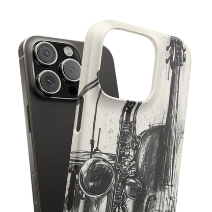 Jazz Instrument Line Symphony iPhone 16 - Slim Phone Case