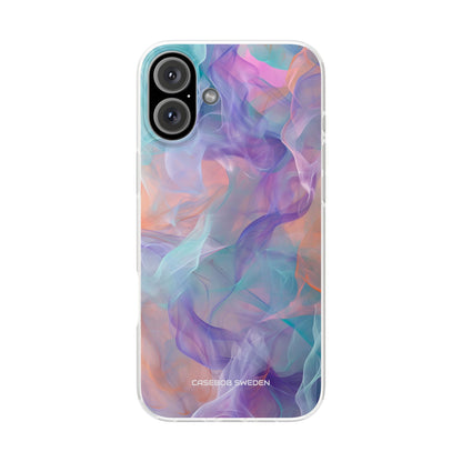 Dreamy Teal Flow - Flexi iPhone 16 Phone Case