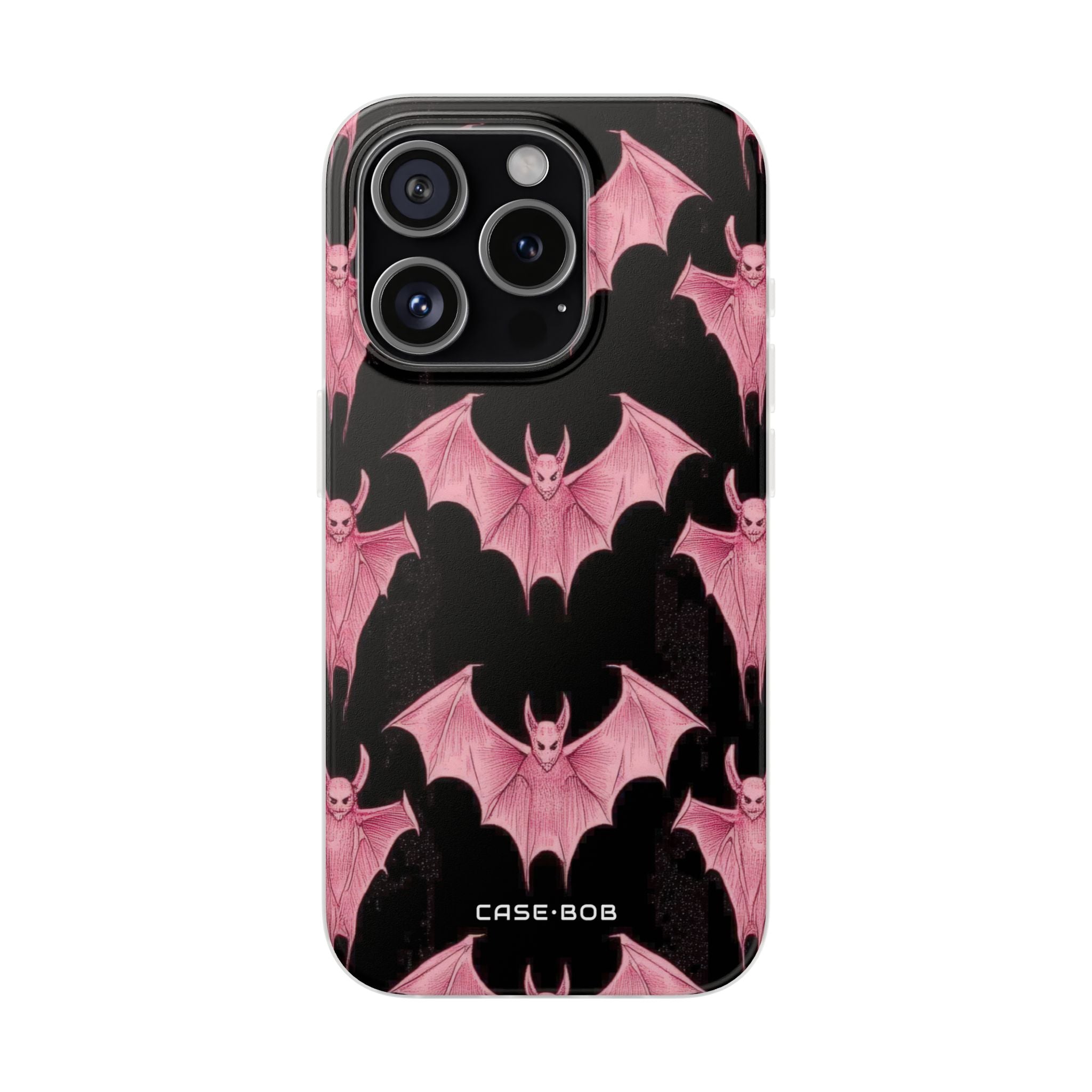 Pink Batwave iPhone 15 Pro Case - Soft