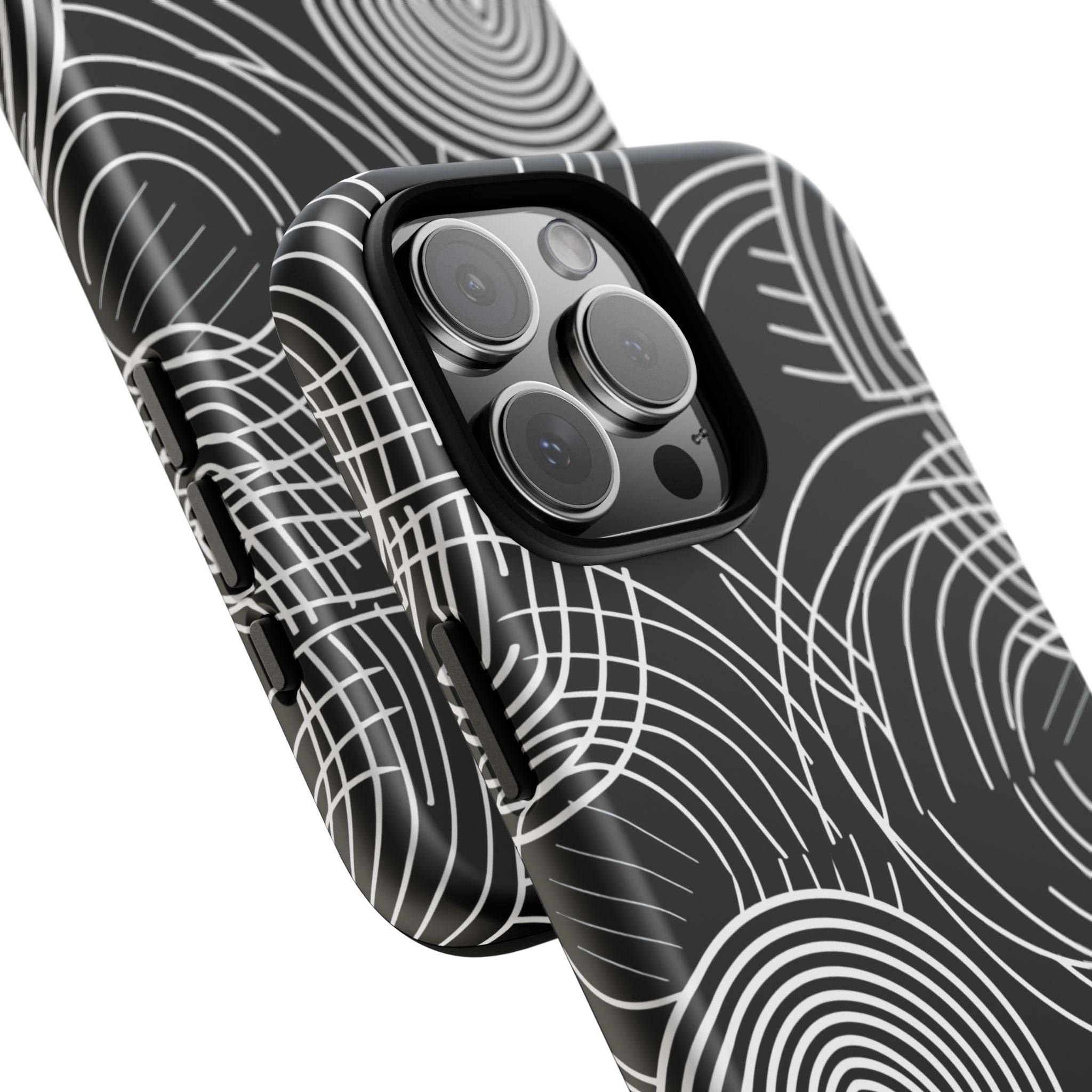 Ethereal Black and White Labyrinth - for iPhone 16