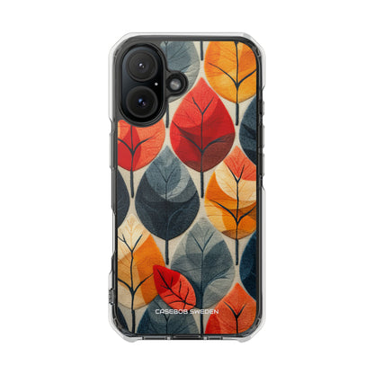 Autumn Leaf Design - Clear Impact iPhone 16 Phone Case