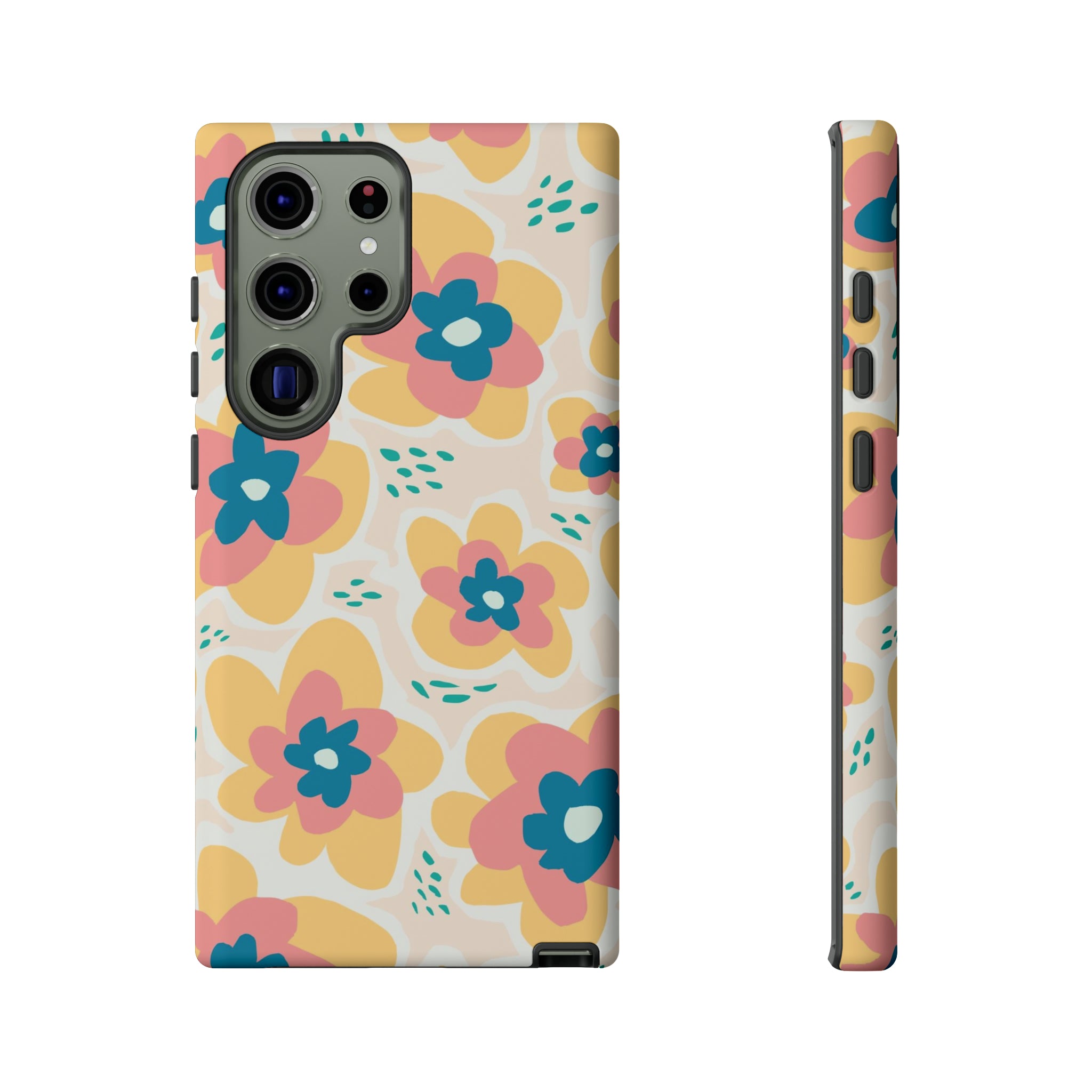 Yellow Happy Flower - Protective Phone Case