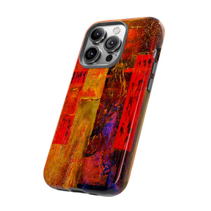 Red Oil Painting - Protective Phone Case