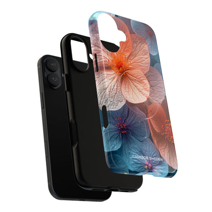 Peach Blossom Serenity - Tough + MagSafe® iPhone 16 Phone Case