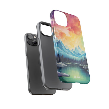 Mystical Mountain Sunset - iPhone Case