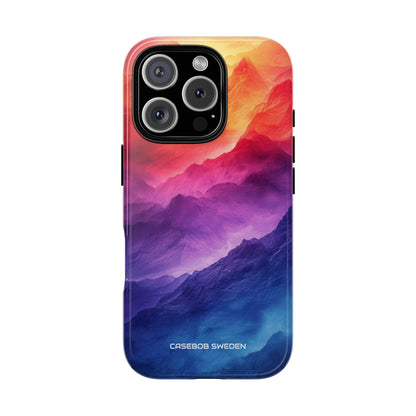 Purple Orange Mountains - Tough iPhone 16 Phone Case